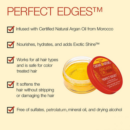 CREME OF NATURE ARGAN OIL FROM MOROCCO Perfect Edges™ - Lion’s Mane Beauty Supply 