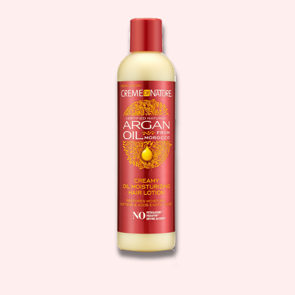 CREME OF NATURE ARGAN OIL FROM MOROCCO Creamy Oil Moisturizing Hair Lotion - Lion’s Mane Beauty Supply 