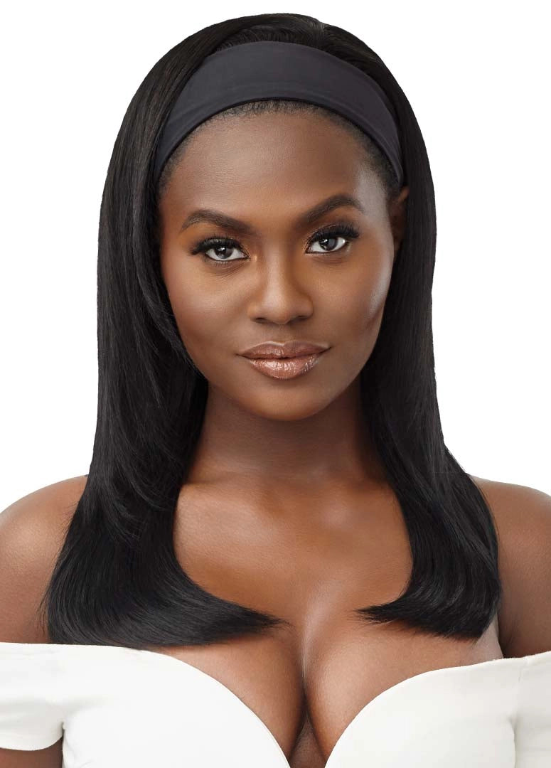 STRAIGHT HUMAN HAIR HEADBAND WIG “20 OUTRE