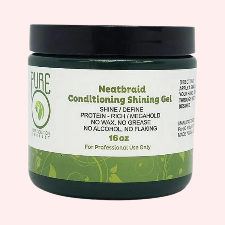 PUREO NEATBRAID CONDITIONING SHINING GEL 16OZ